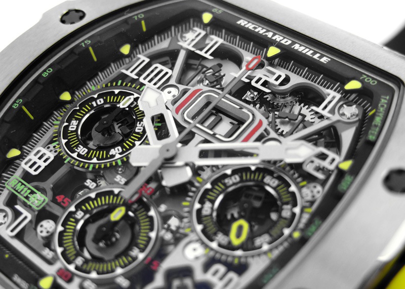 リシャールミル - オートマティック フライバック クロノグラフ | RICHARD MILLE | RM11-03 | TI スケルトン文字盤 自動巻き ラバー | 中古 |