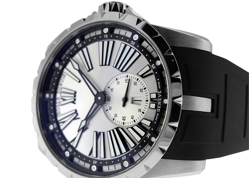 ロジェデュブイ - エクスカリバー45 オートマティック | ROGER DUBUIS | RDDBEX0714 | TI シルバー文字盤 自動巻き ラバー | 15本限定 | 中古 |