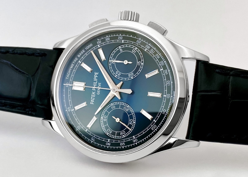 パテックフィリップ - コンプリケーション クロノグラフ | PATEK PHILIPPE | 5170P-001 | PT ブルー/ダイヤ文字盤 手巻き レザー | 委託品 | 中古