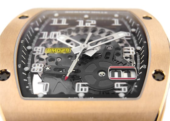 リシャールミル - オートマティック オーバーサイズ デイト | RICHARD MILLE | RM029 | RG スケルトン文字盤 自動巻き ラバー | 委託品 | 中古 |