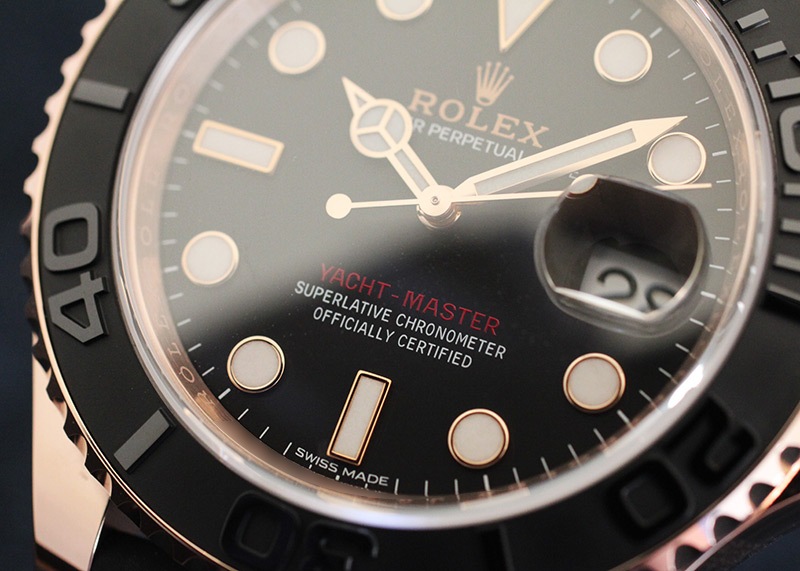 ロレックス - オイスター パーペチュアル ヨットマスター 40 | ROLEX | 116655 | RG 黒文字盤 自動巻き ラバー | 中古