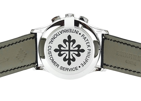 パテックフィリップ - アニュアルカレンダー クロノグラフ | PATEK PHILIPPE | 5905P-010 | PT 黒文字盤 自動巻き レザー | 中古 |