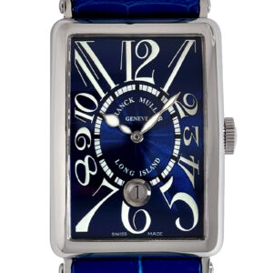 フランクミュラー - ロングアイランド デイト | FRANCK MULLER | 1200SCDT | SS ブルー文字盤 自動巻き レザー | 委託品 | 中古