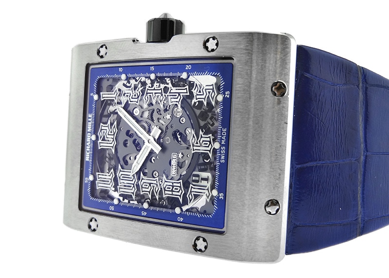リシャールミル - オートマティック エクストラフラット | RICHARD MILLE | RM016 | TI スケルトン文字盤 自動巻き レザー | 中古 |