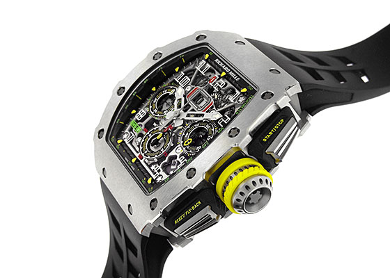 リシャールミル - オートマティック フライバック クロノグラフ | RICHARD MILLE | RM11-03 | TI スケルトン文字盤 自動巻き ラバー | 中古 |