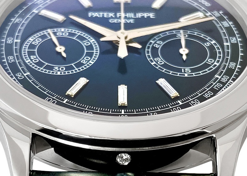パテックフィリップ - コンプリケーション クロノグラフ | PATEK PHILIPPE | 5170P-001 | PT ブルー/ダイヤ文字盤 手巻き レザー | 委託品 | 中古