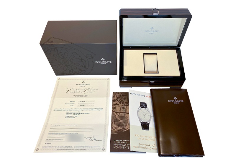 パテックフィリップ - カラトラバ | PATEK PHILIPPE | 6119G-001 | WG グレー文字盤 手巻き レザー | 中古