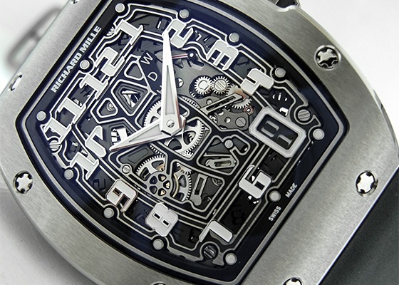 リシャールミル - オートマティック エクストラフラット | Richard Mille | RM67-01 | TI スケルトン文字盤 自動巻き ラバー | 未使用品 |