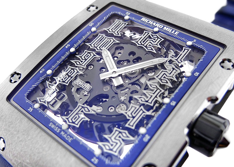 リシャールミル - オートマティック エクストラフラット | RICHARD MILLE | RM016 | TI スケルトン文字盤 自動巻き レザー | 中古 |