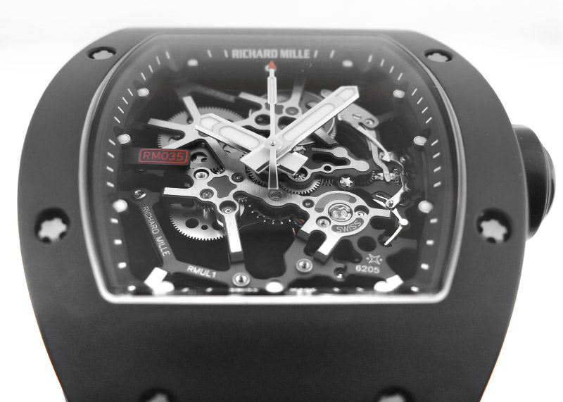 リシャールミル - ラファエル・ナダル クロノフィアブル | RICHARD MILLE | RM035 | AL/MG スケルトン 手巻き ラバー | 委託品 | 中古 |