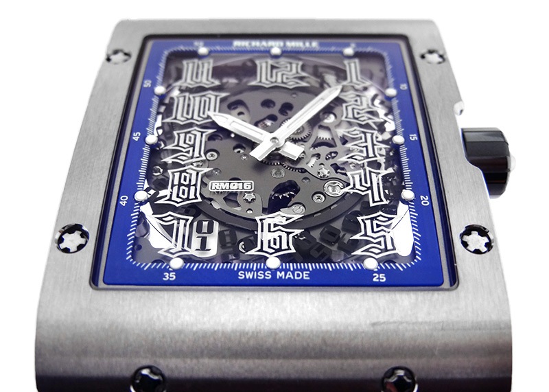 リシャールミル - オートマティック エクストラフラット | RICHARD MILLE | RM016 | TI スケルトン文字盤 自動巻き レザー | 中古 |