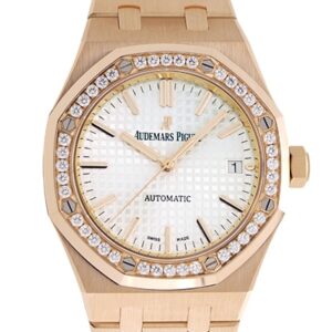 オーデマピゲ - レディース ロイヤルオーク ダイヤモンドベゼル | AUDEMARS PIGUET | 15451OR.ZZ.1256OR.01 | PG シルバー文字盤 自動巻き ブレスレット