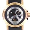 ブレゲ - マリーンGMT | BREGUET | 5857BR/Z2/5ZU | RG 黒文字盤 自動巻き ラバー