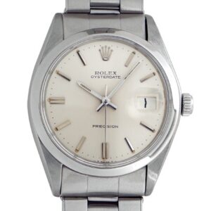 ロレックス - オイスター デイト プレシジョン 60's | ROLEX | 6694 | SS シルバー文字盤 手巻き ブレスレット | リベット仕様 | ヴィンテージ