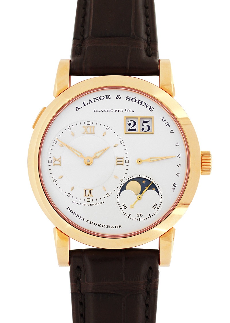 A.ランゲ&ゾーネ - ランゲ1 ムーンフェイズ | A.LANGE & SOHNE | 109.032(LS1094AD) | PG シルバー文字盤 手巻き レザー | 未使用品 |