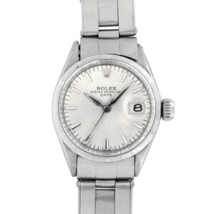 ロレックス - レディース オイスターパーペチュアル デイト | ROLEX | 6519 | SS シルバー文字盤 自動巻き ブレスレット | 1957年製 | ヴィンテージ