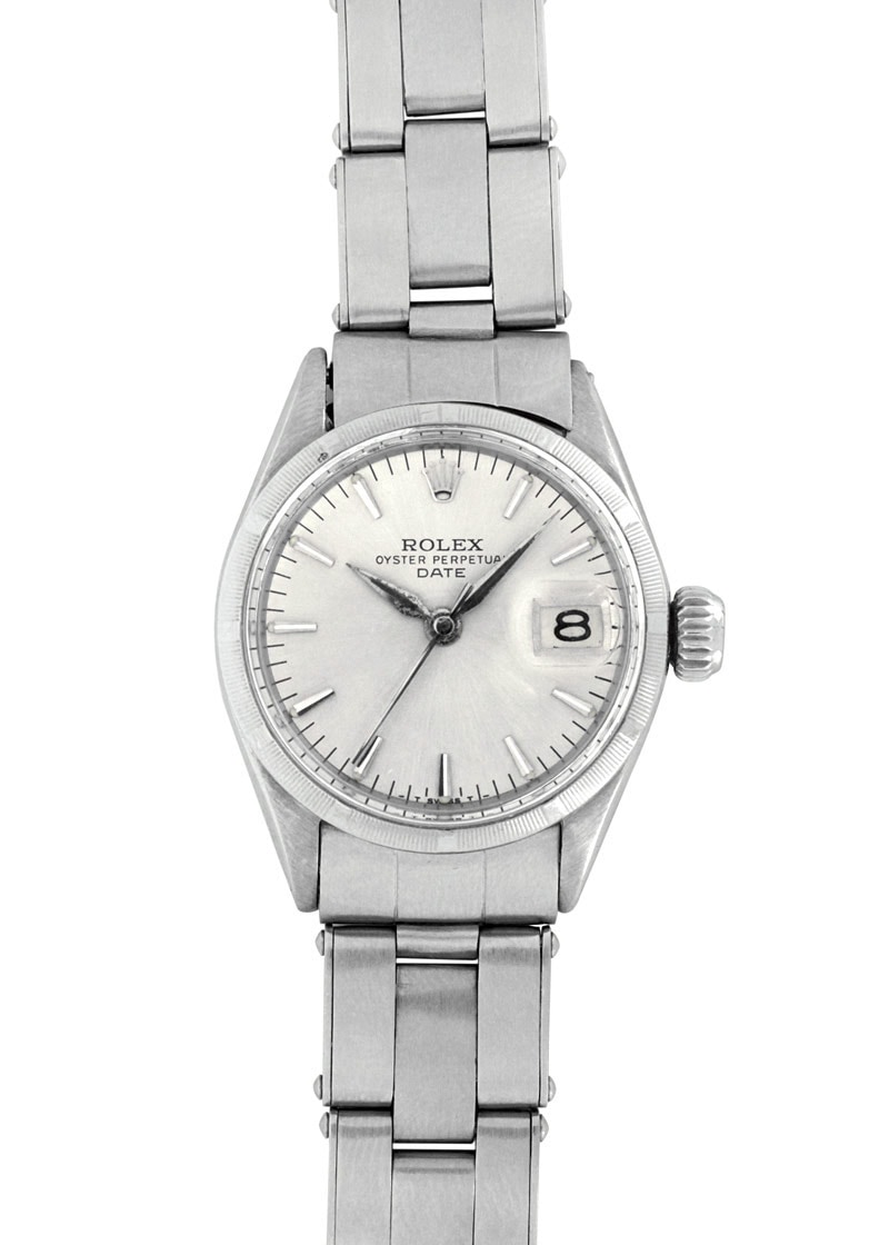 ロレックス - レディース オイスターパーペチュアル デイト | ROLEX | 6519 | SS シルバー文字盤 自動巻き ブレスレット | 1957年製 | ヴィンテージ