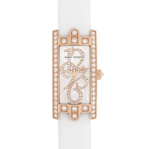 ハリーウィンストン - レディース アヴェニューC ミニ ダイヤモンドケース | HARRY WINSTON | AVCQHM16RR001 | RG シルバー文字盤 ダイヤモンド クォーツ サテン