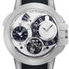 ハリーウィンストン - オーシャン トゥールビヨンGMT ザリウム | HARRY WINSTON | OCEATG45ZZ005 | シルバー文字盤 自動巻き レザー | 世界25本限定 | 中古 |