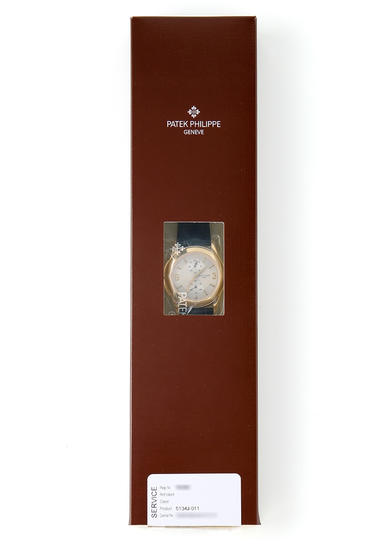 パテックフィリップ - カラトラバ トラベルタイム | PATEK PHILIPPE | 5134J-011 | YG シルバー文字盤 手巻き レザー | レストア