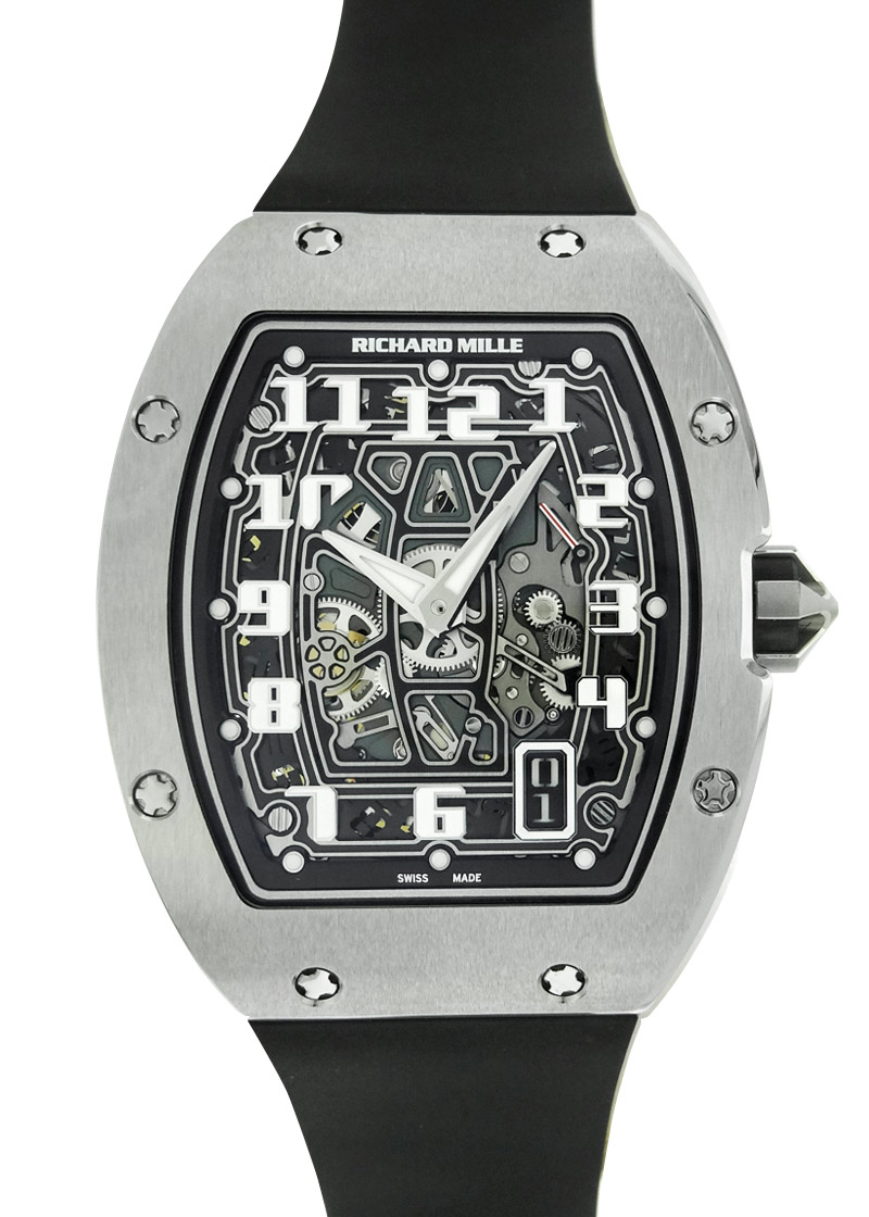リシャールミル - オートマティック エクストラフラット | Richard Mille | RM67-01 | TI スケルトン文字盤 自動巻き ラバー | 未使用品 |