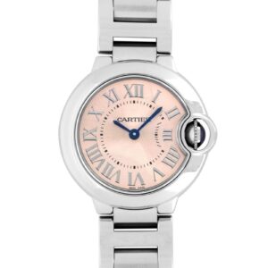 カルティエ - レディース バロンブルー | CARTIER | W6920038 SM SS ピンク文字盤 クォーツ ブレスレット | 中古 |
