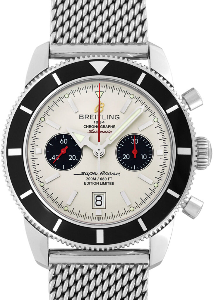 ブライトリング - スーパーオーシャン ヘリテージ | BREITLING | A272G93OCA(A23320) | SS シルバー/黒文字盤 自動巻き ブレスレット | 世界1000本限定 | 中古 |