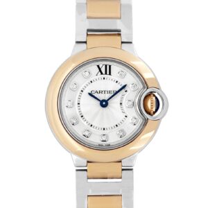 カルティエ - レディース バロンブルー | CARTIER | W3BB0026 | SM PG/SS シルバー文字盤 クォーツ ブレスレット |
