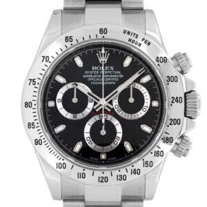 ロレックス - オイスター パーペチュアル コスモグラフ デイトナ | ROLEX | 116520 | SS 黒文字盤 自動巻き ブレスレット | 最終モデル 鏡面バックル | 中古 |