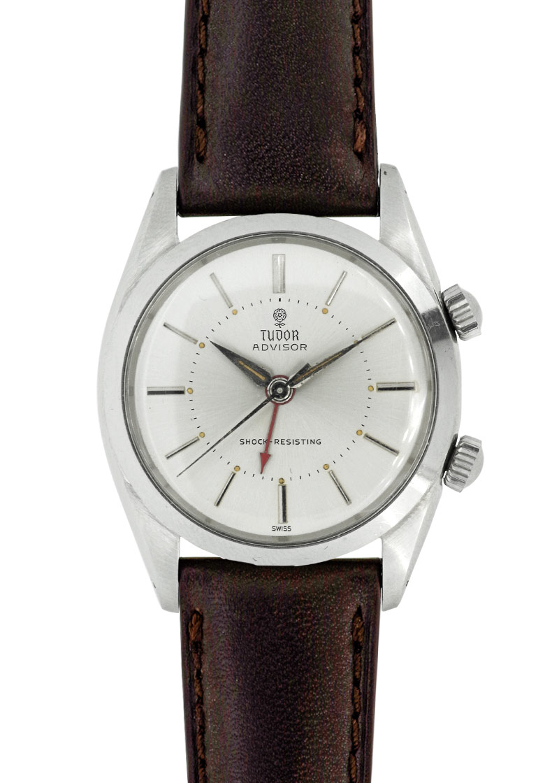 チューダー - アドバイザー アラーム ウォッチ | TUDOR | 7926 | SS シルバー文字盤 手巻き レザー | ヴィンテージ