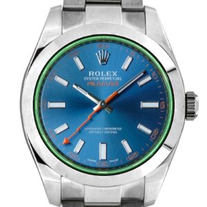 ロレックス - オイスター パーペチュアル ミルガウス Zブルー | ROLEX | 116400GV | SS ブルー文字盤 自動巻き ブレスレット同様品 | 中古 |