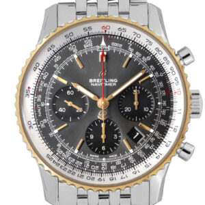 ブライトリング - ナビタイマー1 B01クロノグラフ43 コンセプトショップ限定 | BREITLING | U022F-1NP | SS&RG グレー&黒文字盤 自動巻き ブレスレット | 未使用品 |