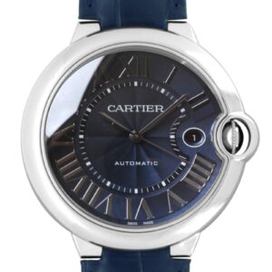 カルティエ - バロンブルー ドゥ カルティエ | CARTIER | WSBB0027 | SS ブルー文字盤 自動巻き レザー |