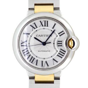 カルティエ - バロン ブルー ドゥ カルティエ | CARTIER | W2BB0012 | YG&SS シルバー文字盤 自動巻き ブレスレット |