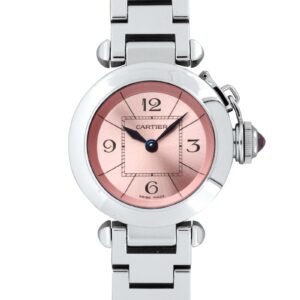 カルティエ - レディース ミスパシャ | CARTIER | W3140008 | 27mm SS ピンク文字盤 クォーツ ブレスレット | 中古 |