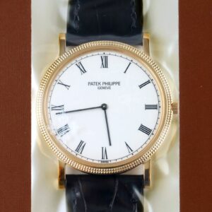 パテックフィリップ - カラトラバ | PATEK PHILIPPE | 3520DJ-011 | YG 白文字盤 手巻き レザー | アーカイブ付き | 1986年製 | レストア | 中古 |