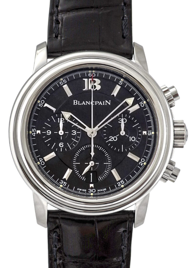 ブランパン - レマン クロノグラフ | BLANCPAIN | 2185 | SS 黒文字盤 自動巻き レザー | 中古 |