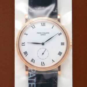 パテックフィリップ - カラトラバ | PATEK PHILIPPE | 3919R-001 | RG 白文字盤 手巻き レザー | アーカイブ付 | 1989年製 | レストア | 中古 |