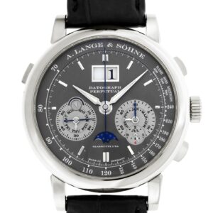 A.ランゲ＆ゾーネ -ダトグラフ パーペチュアル | A.LANGE&SOHNE | 410.038E(LS4103AB) | WG グレー文字盤 手巻き レザー | 中古 |