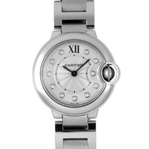カルティエ - バロンブルー | CARTIER | WE902073 | SM SS シルバー文字盤 クォーツ ブレスレット | 中古 |