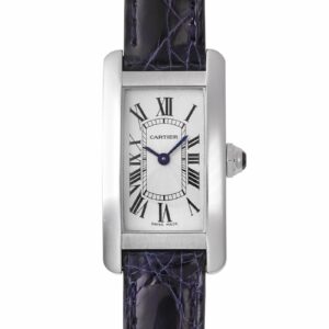 カルティエ - タンクアメリカン | CARTIER | W2601956 | SM WG 白文字盤 クォーツ レザー | 中古 |
