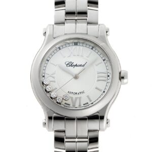 ショパール - ハッピースポーツ | CHOPARD | 278573-3002 | SS シルバー文字盤 自動巻き ブレスレット | 委託品 | 未使用品 |