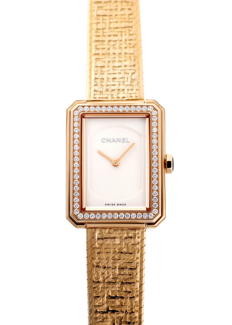 シャネル - ボーイフレンド ツイード | CHANEL | H4881 | YG 白文字盤 クォーツ ブレスレット | 未使用品 |