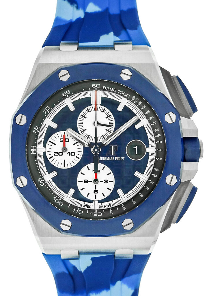 オーデマピゲ - ロイヤルオーク オフショア クロノグラフ | AUDEMARS PIGUET | 26400SO.OO.A335CA.01 | SS ブルー文字盤 自動巻き ラバー | ブティック400本限定 | 委託品 | 中古 |