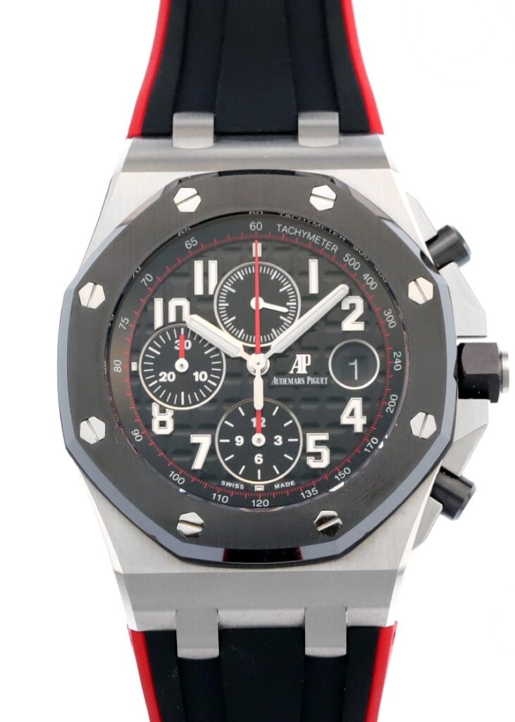 オーデマピゲ - ロイヤルオーク オフショアクロノグラフ | AUDEMARS PIGUET | 26470SO.OO.A002CA.01 | SS 黒文字盤 自動巻き ラバー | 中古 |