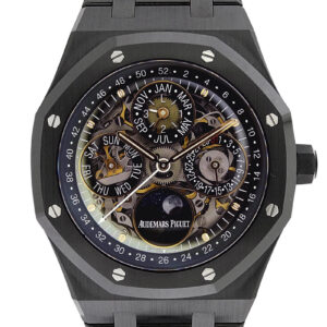 オーデマピゲ - ロイヤルオーク パーペチュアルカレンダー オープンワーク | AUDEMARS PIGUET | 26585CE.OO.1225CE.01 | セラミック スケルトン 自動巻き ブレスレット | 未使用品 |