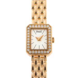 ピアジェ - ミニ プロトコール ダイヤモンドベゼル | PIAGET | G0A35511(P10691) | PG 白文字盤 クォーツ ブレスレット | 中古 |