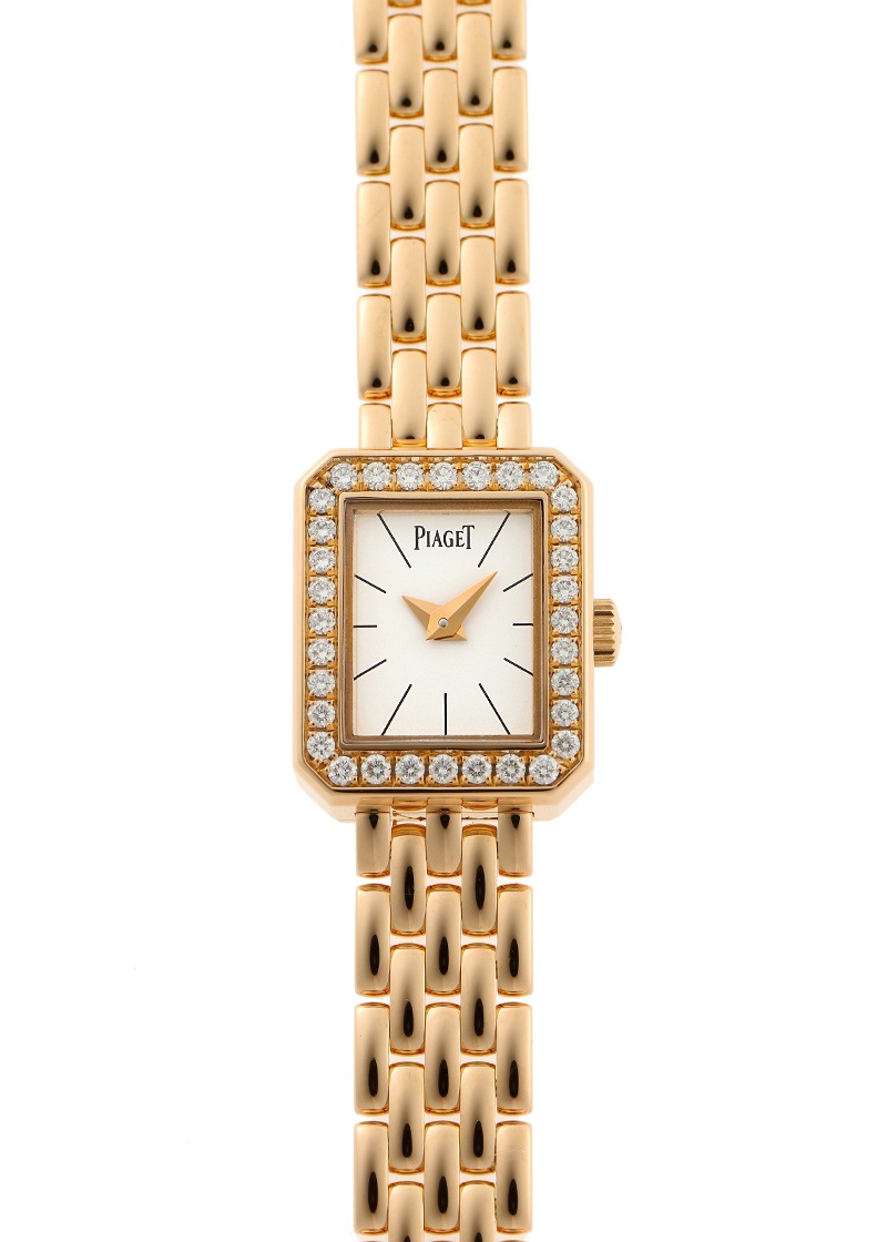 ピアジェ - ミニ プロトコール ダイヤモンドベゼル | PIAGET | G0A35511(P10691) | PG 白文字盤 クォーツ ブレスレット | 中古 |