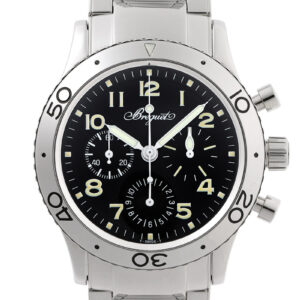 ブレゲ - アエロナバル | BREGUET | 3800ST/92/SW9 | SS 黒文字盤 自動巻き ブレスレット | 中古 |