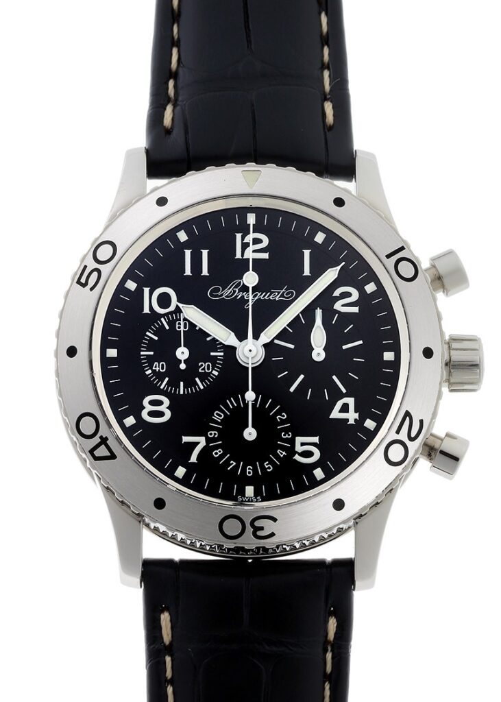 ブレゲ - アエロナバル | BREGUET | 3800ST/92/9W6 | SS 黒文字盤 自動巻き レザー | 中古 |